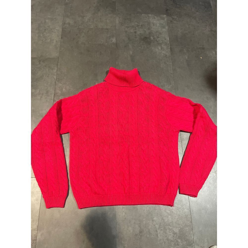 Vibrant Red Jeanne Pierre Sweater - Cozy Knit‎ Pullover Size S B-3
